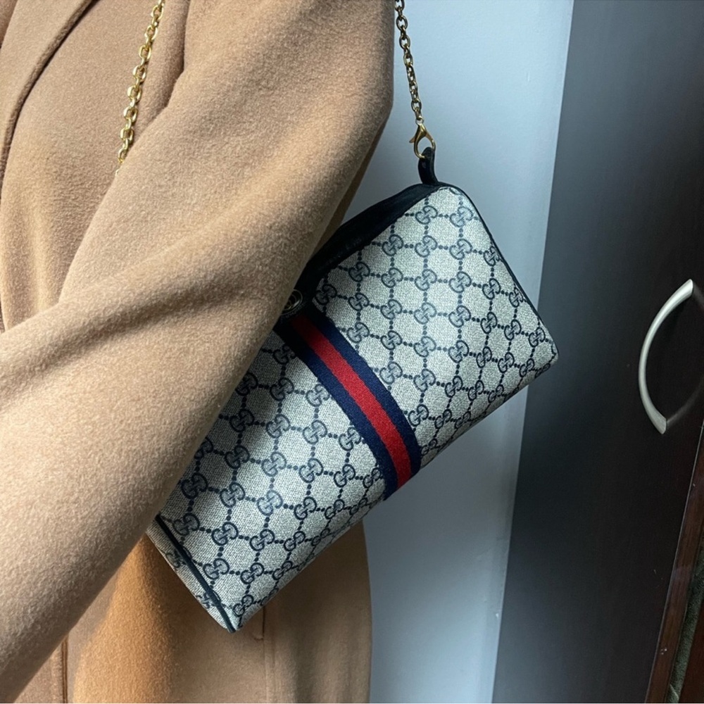 Authentic vintage Gucci web sherry line crossbody bag 89.02.017 (NW413) - Picture 3 of 16